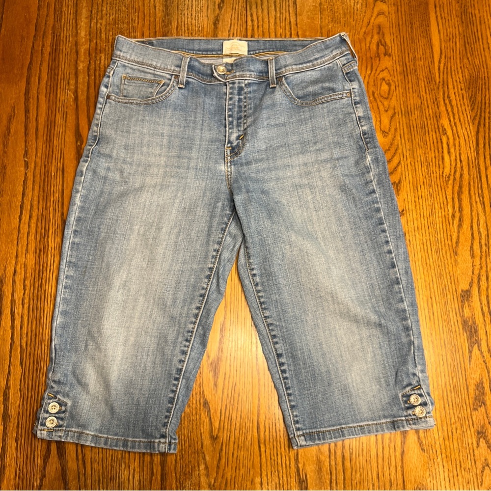 Levi’s 515 Skimmer Cropped Jeans Women’s Size 10 Light Wash Capri Y2K